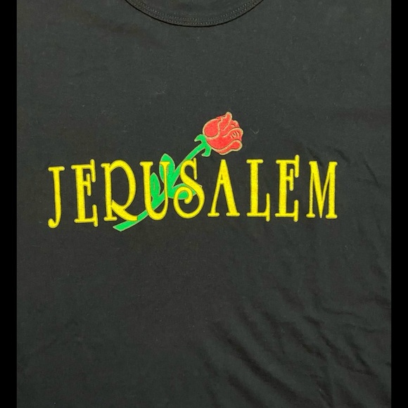 Vintage Jerusalem Rose Graphic Tee XXL – Made in Jerusalem - Picture 3 of 7